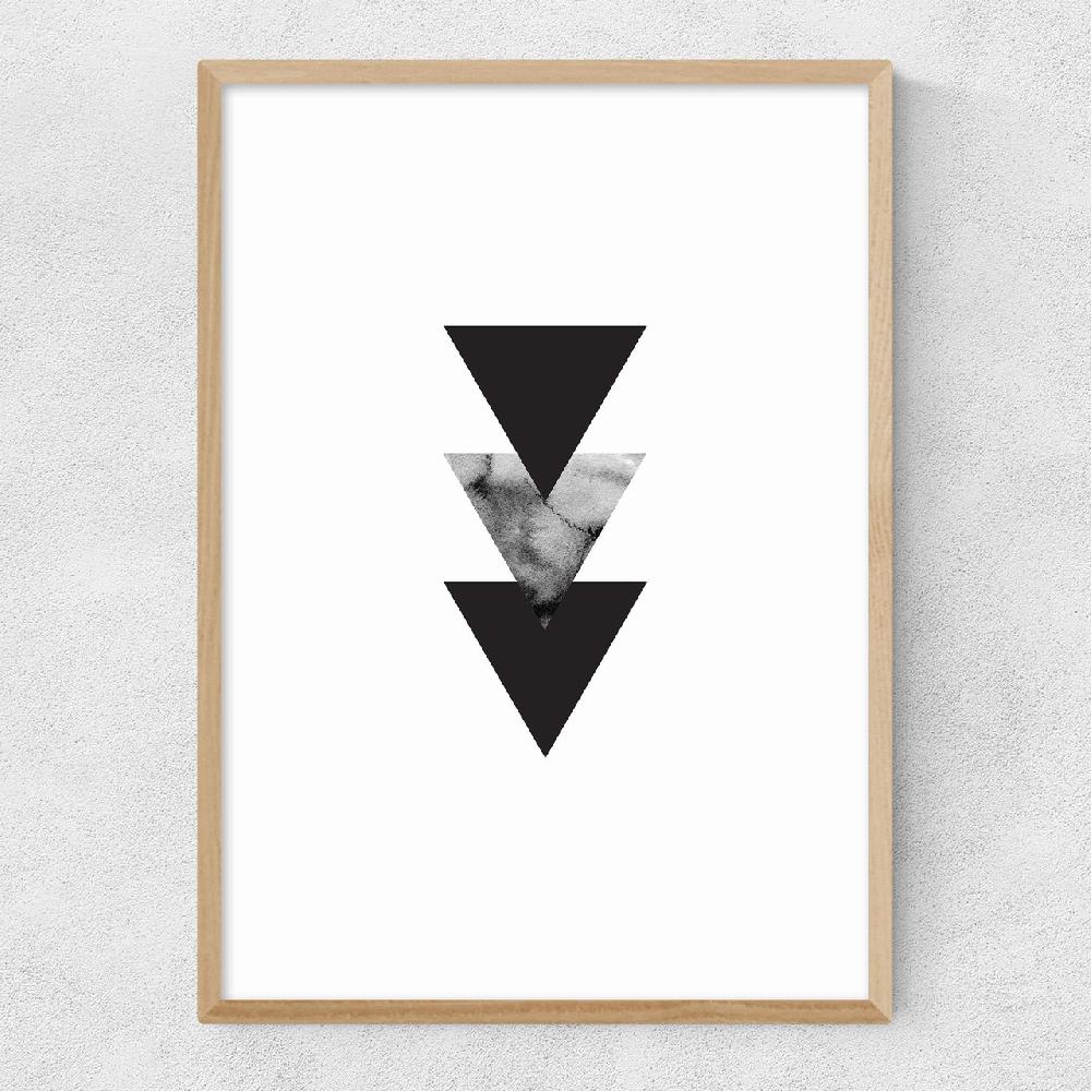 East End Prints Abstract Triangles