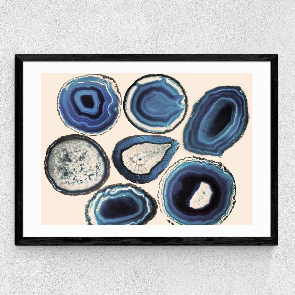 East End Prints Agate Blue