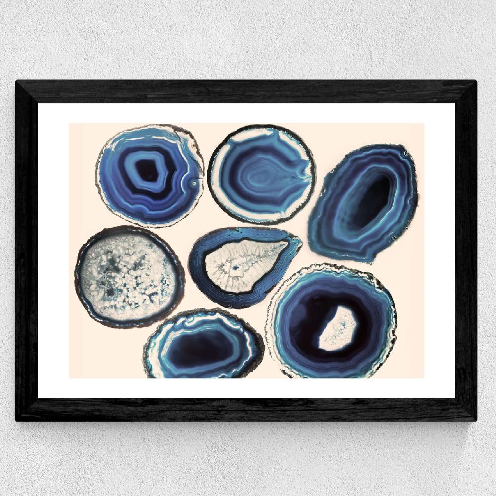 East End Prints Agate Blue