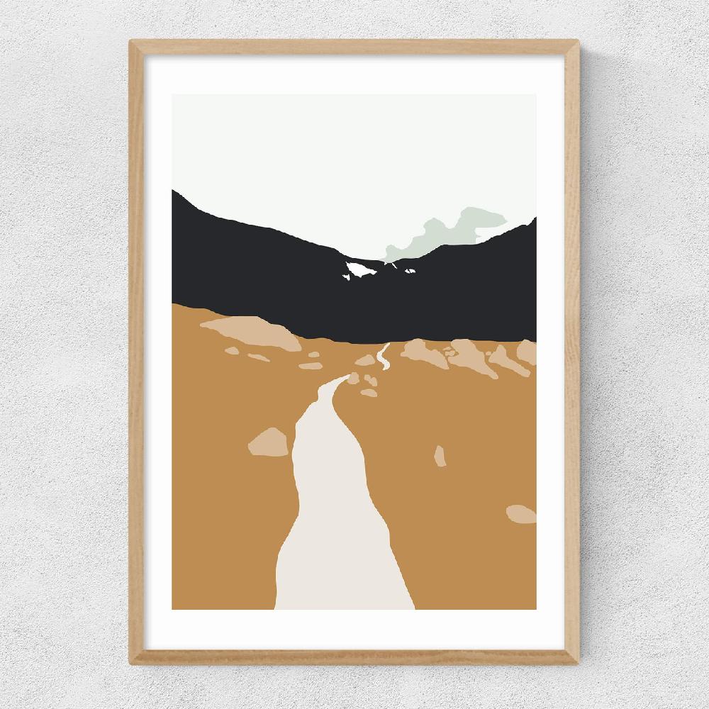 East End Prints Alpine Mountain Trail