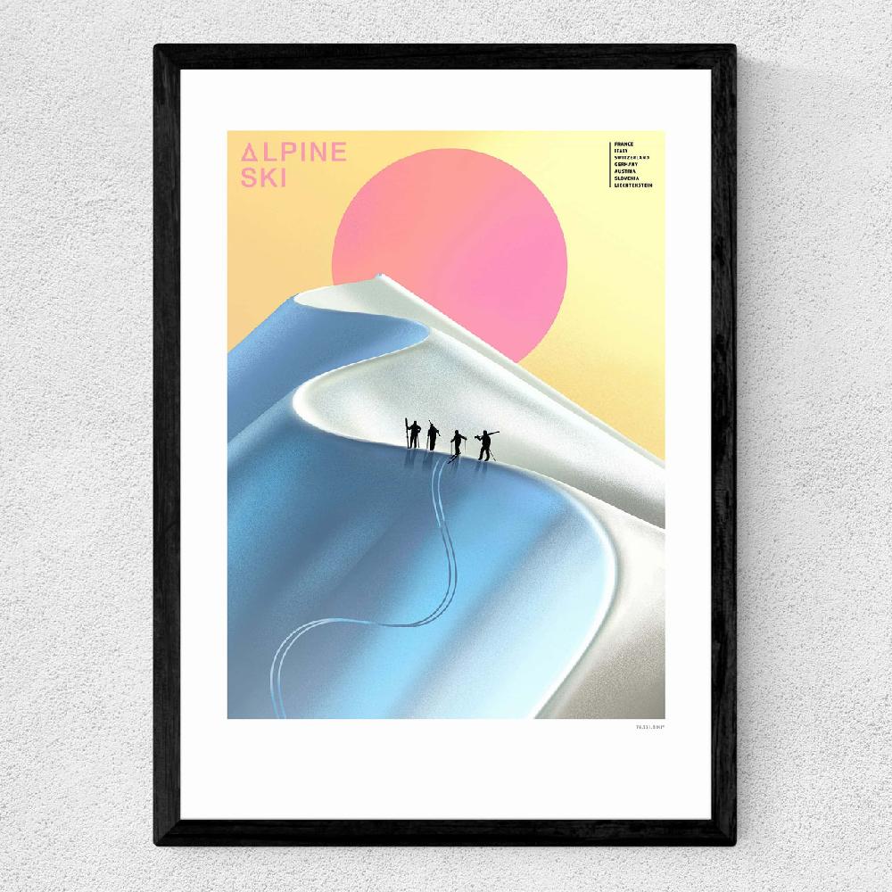 East End Prints Alpine Ski