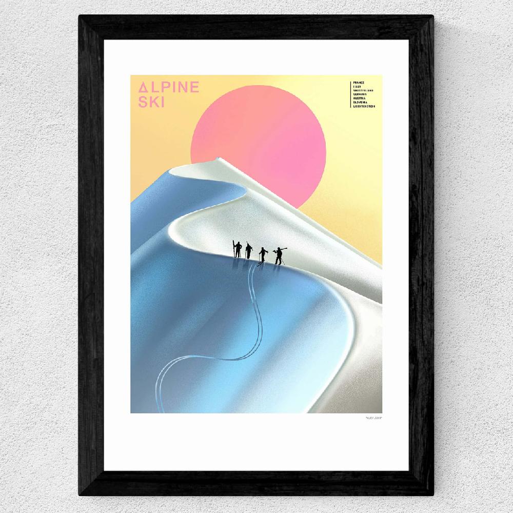 East End Prints Alpine Ski