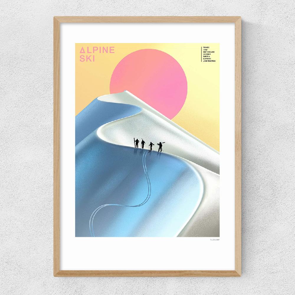 East End Prints Alpine Ski