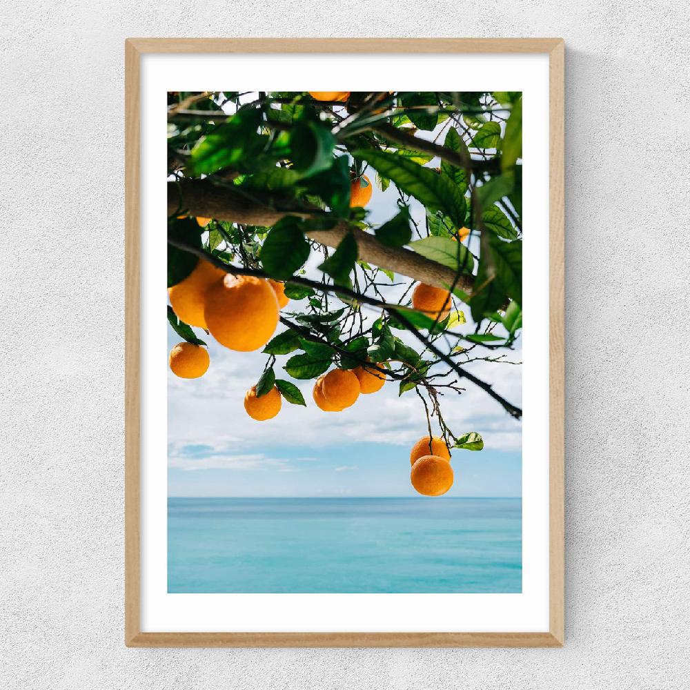 East End Prints Amalfi Coast Oranges