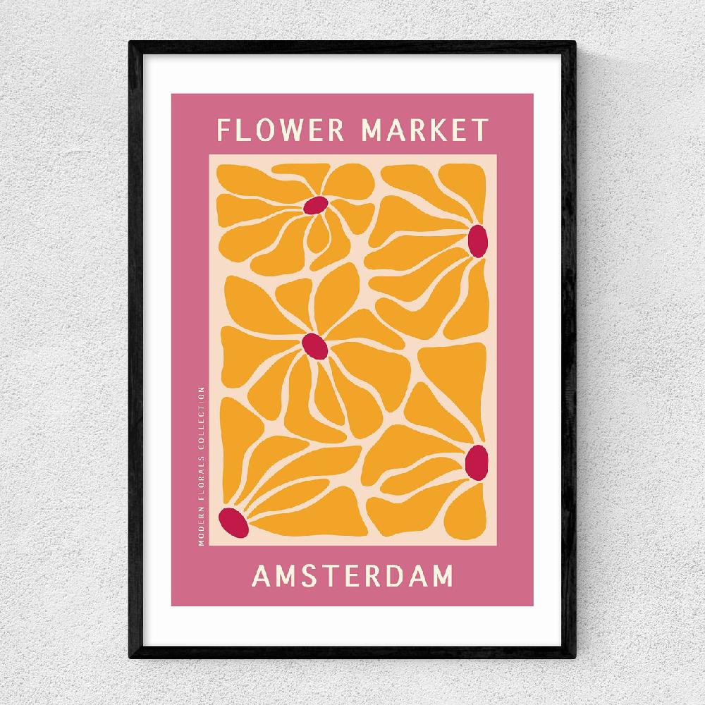 east end prints Amsterdam Flower Market