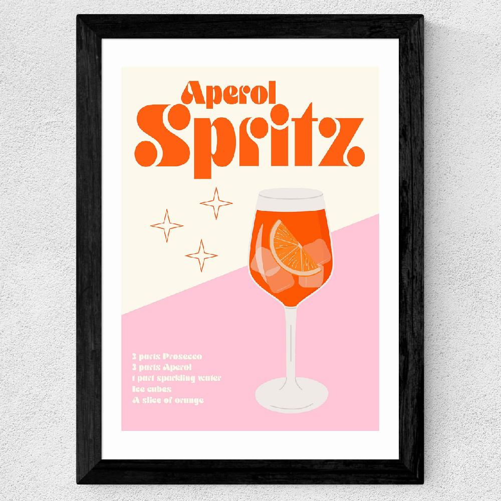 East End Prints Aperol Spritz Cocktail