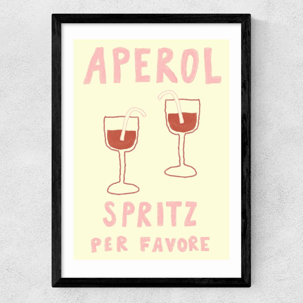 East End Prints Aperol Spritz Per Favore