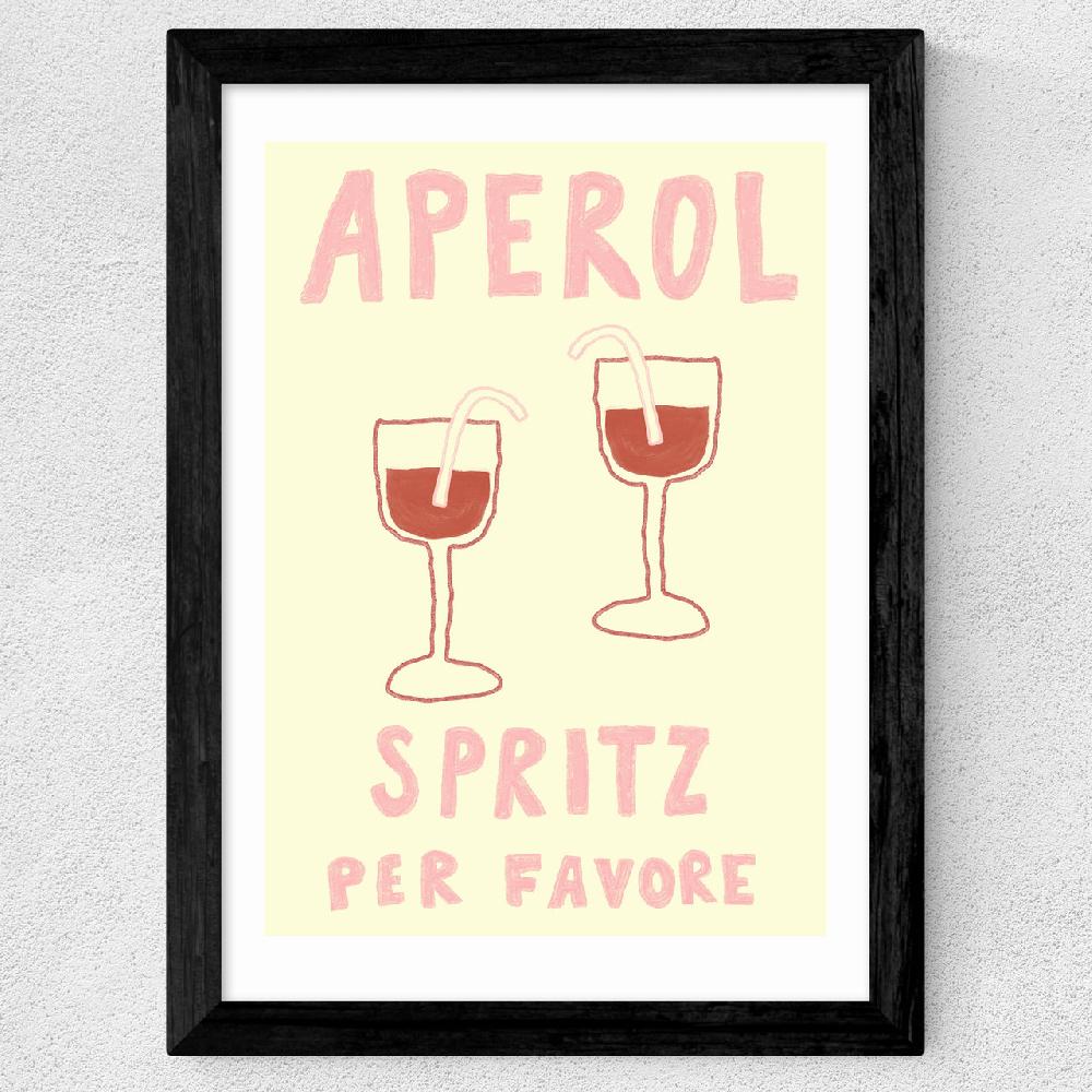 East End Prints Aperol Spritz Per Favore