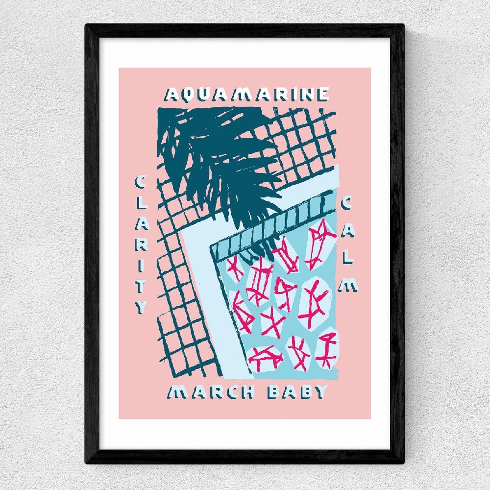 East End Prints Aquamarine