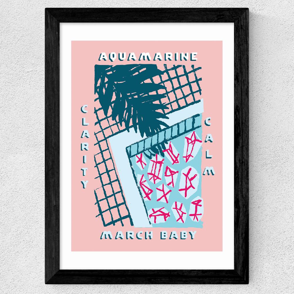 East End Prints Aquamarine