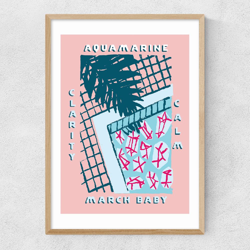 East End Prints Aquamarine