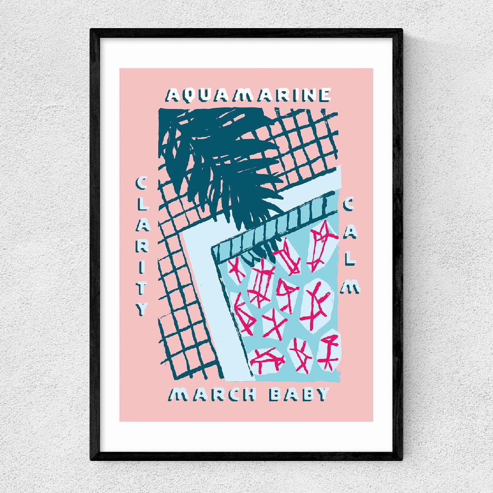 east end prints Aquamarine