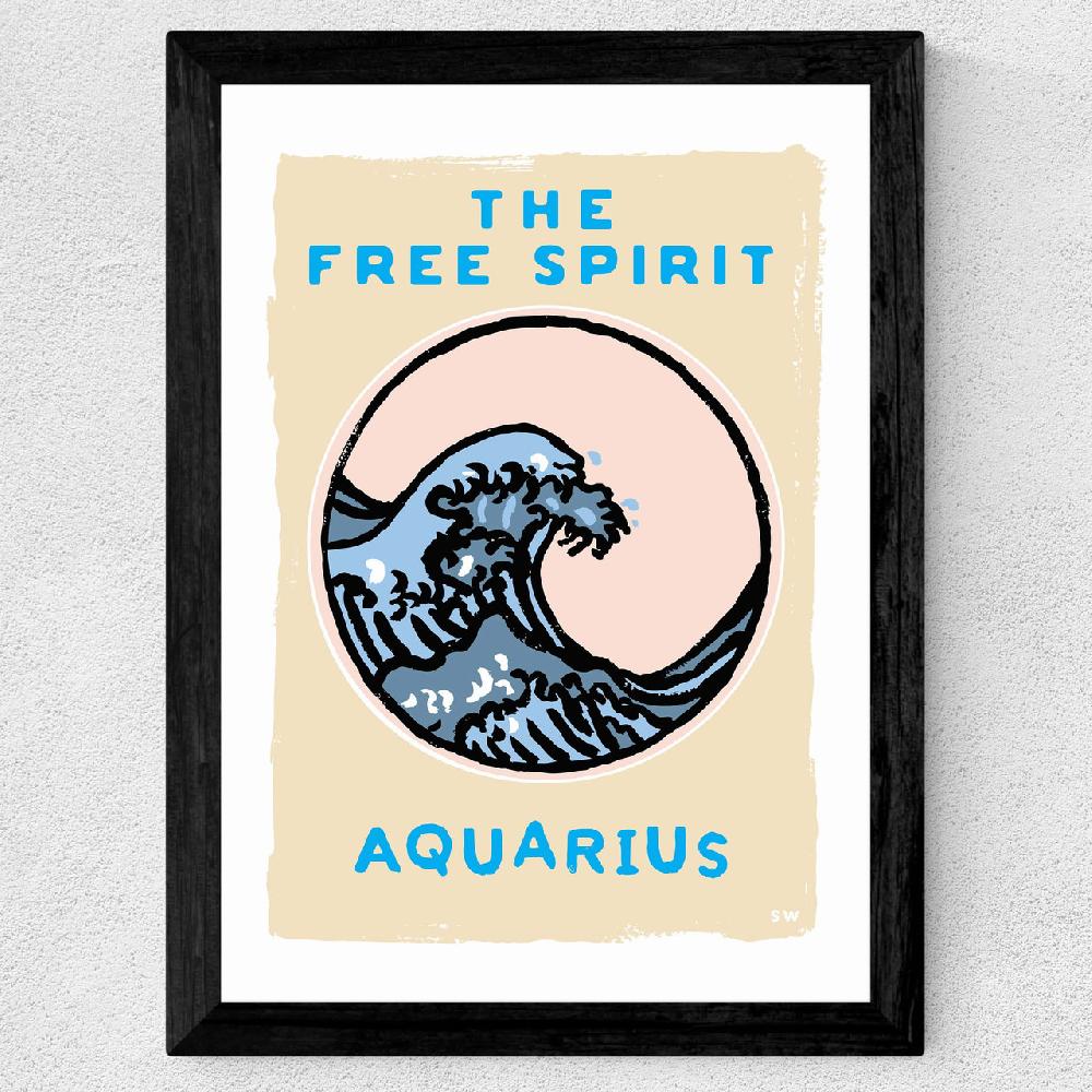 East End Prints Aquarius - The Free Spirit