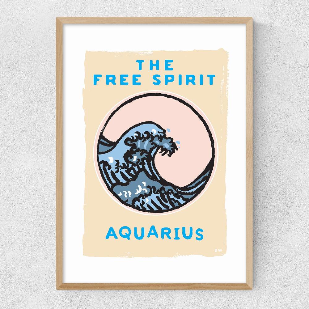 East End Prints Aquarius - The Free Spirit