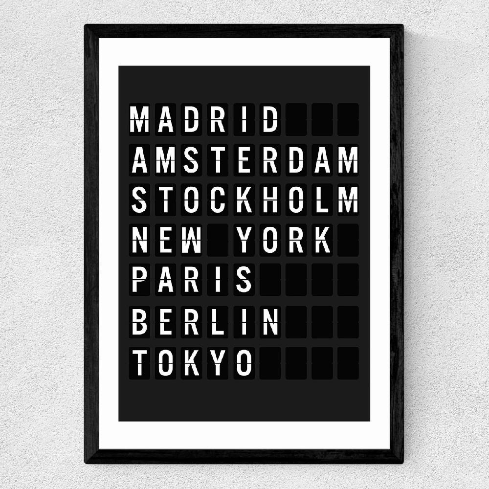 East End Prints Arrivals Board