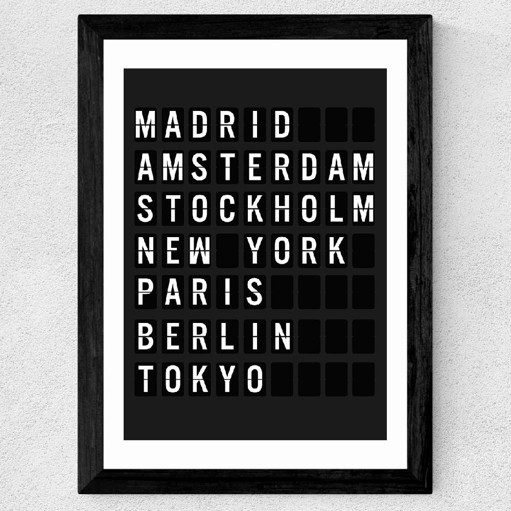 East End Prints Arrivals Board