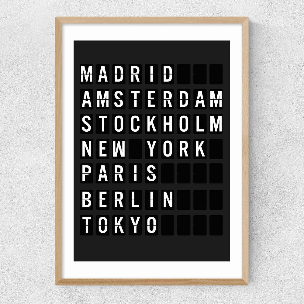 East End Prints Arrivals Board