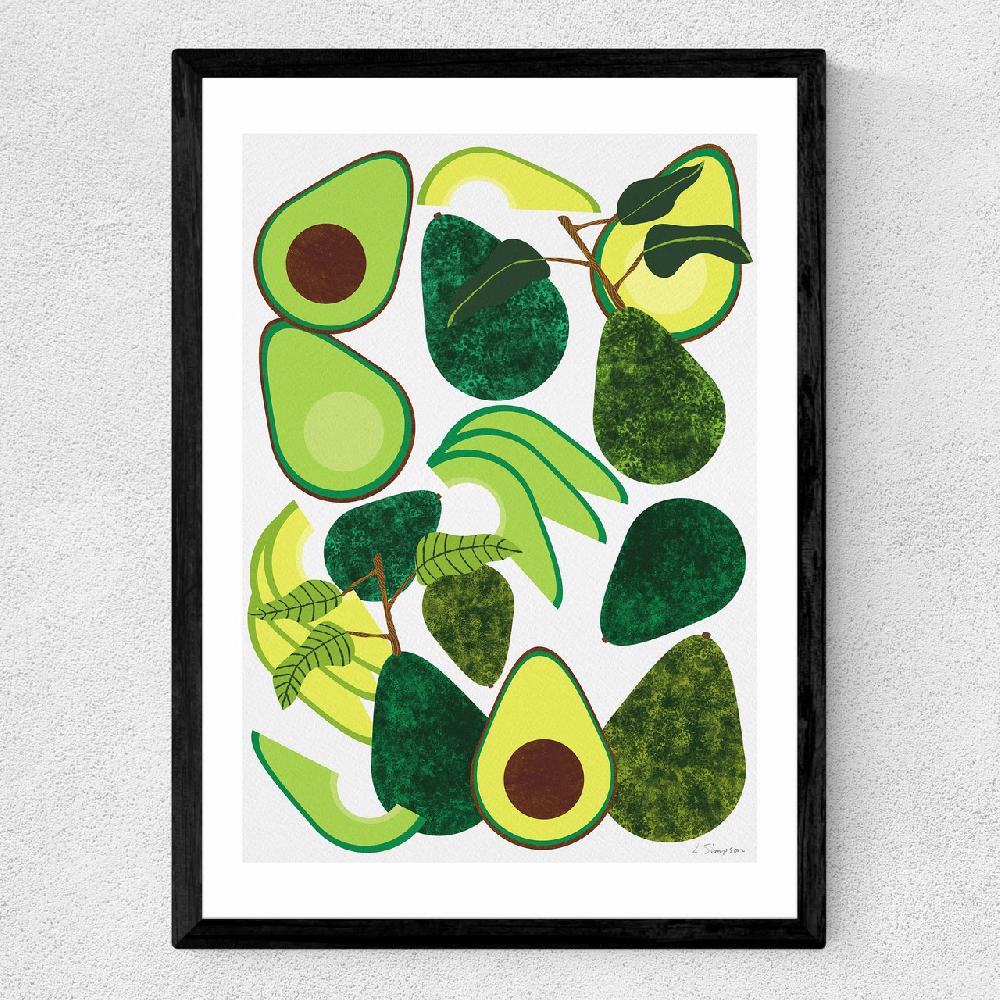 East End Prints Avocado By Leanne Simpson