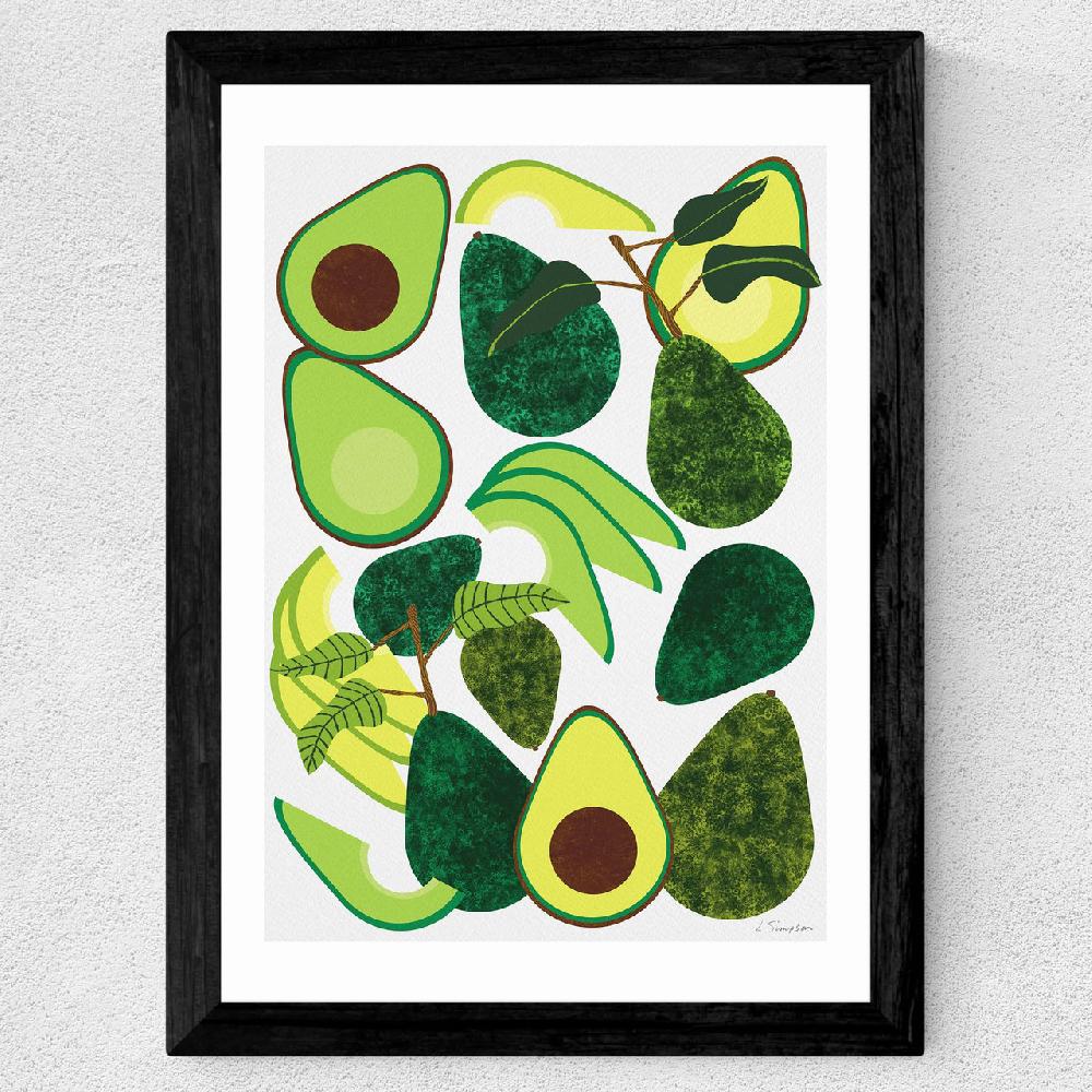 East End Prints Avocado By Leanne Simpson