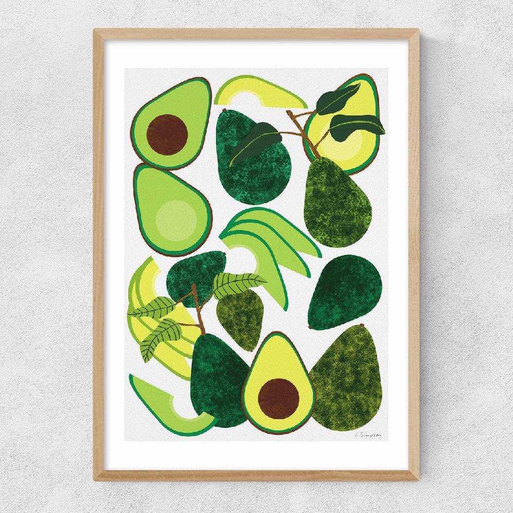 East End Prints Avocado By Leanne Simpson