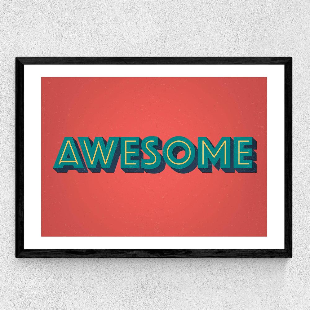 East End Prints Awesome By Wordquirk