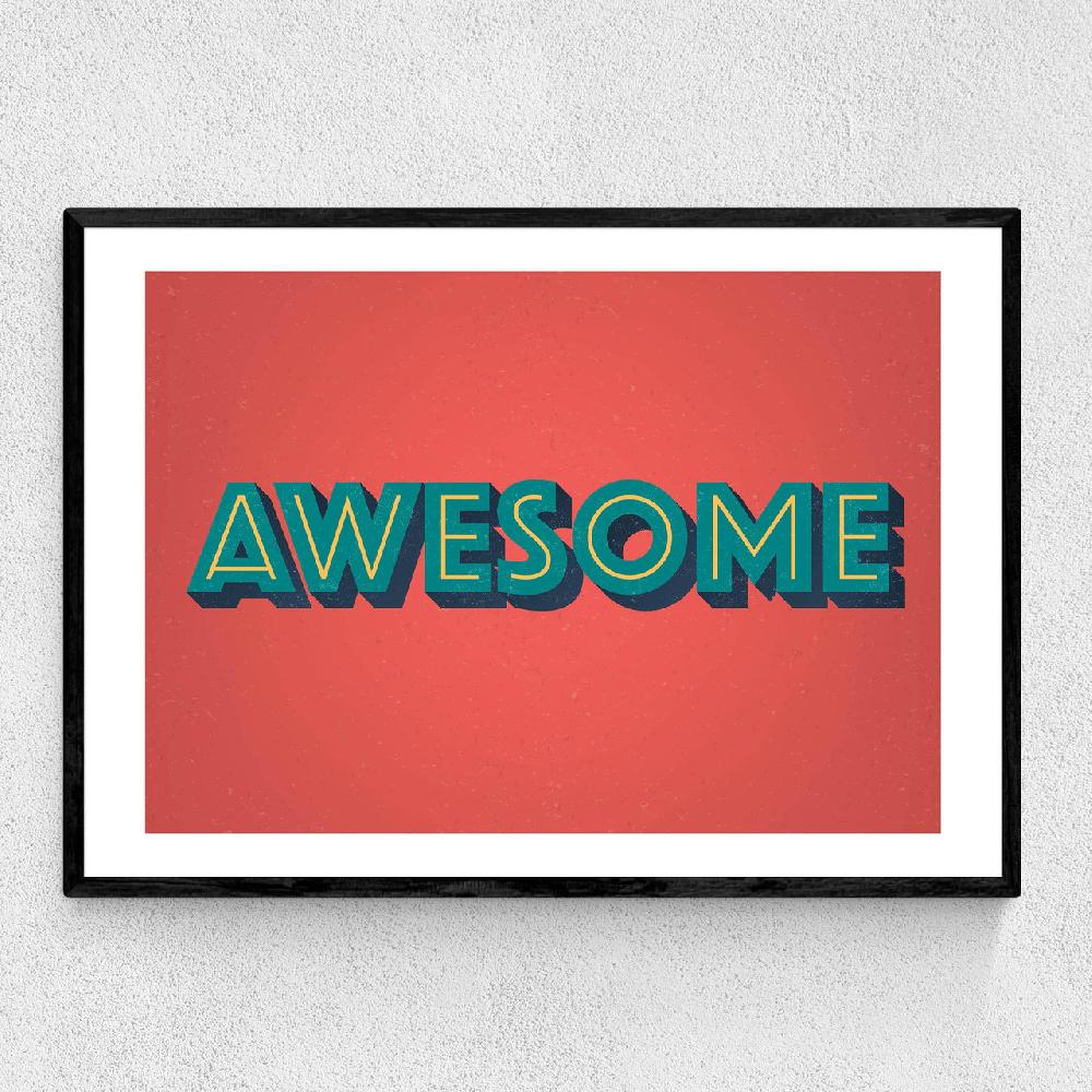 east end prints Awesome by Wordquirk