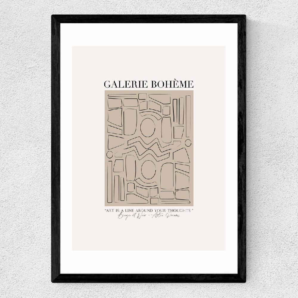 East End Prints Aztec Beige