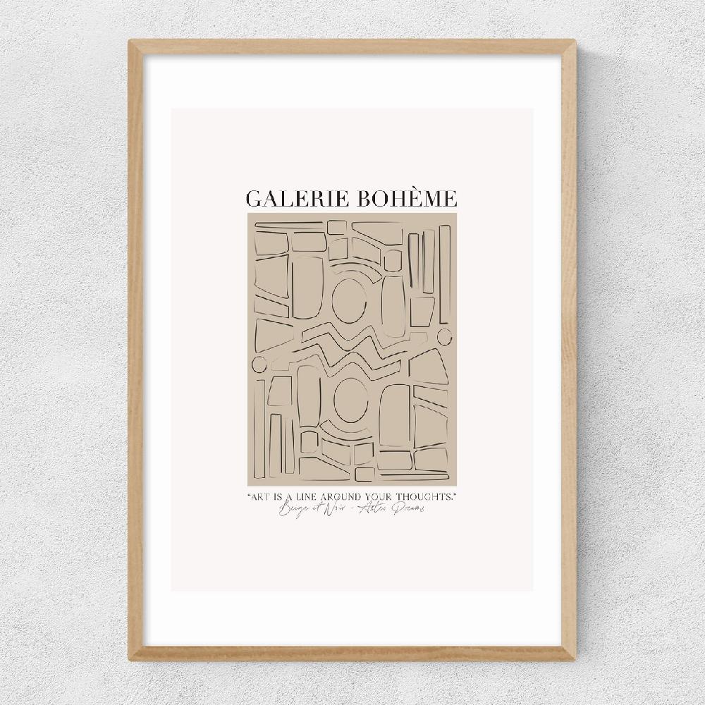 East End Prints Aztec Beige