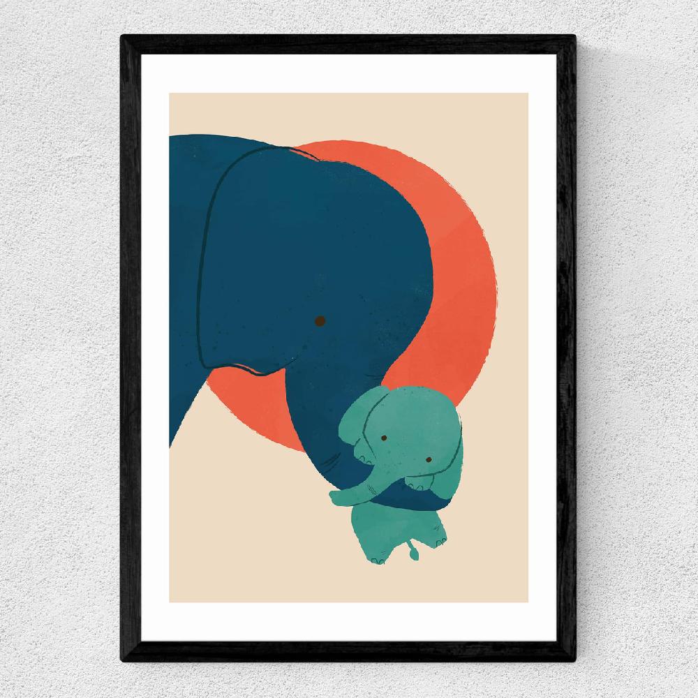 East End Prints Baby Elephant