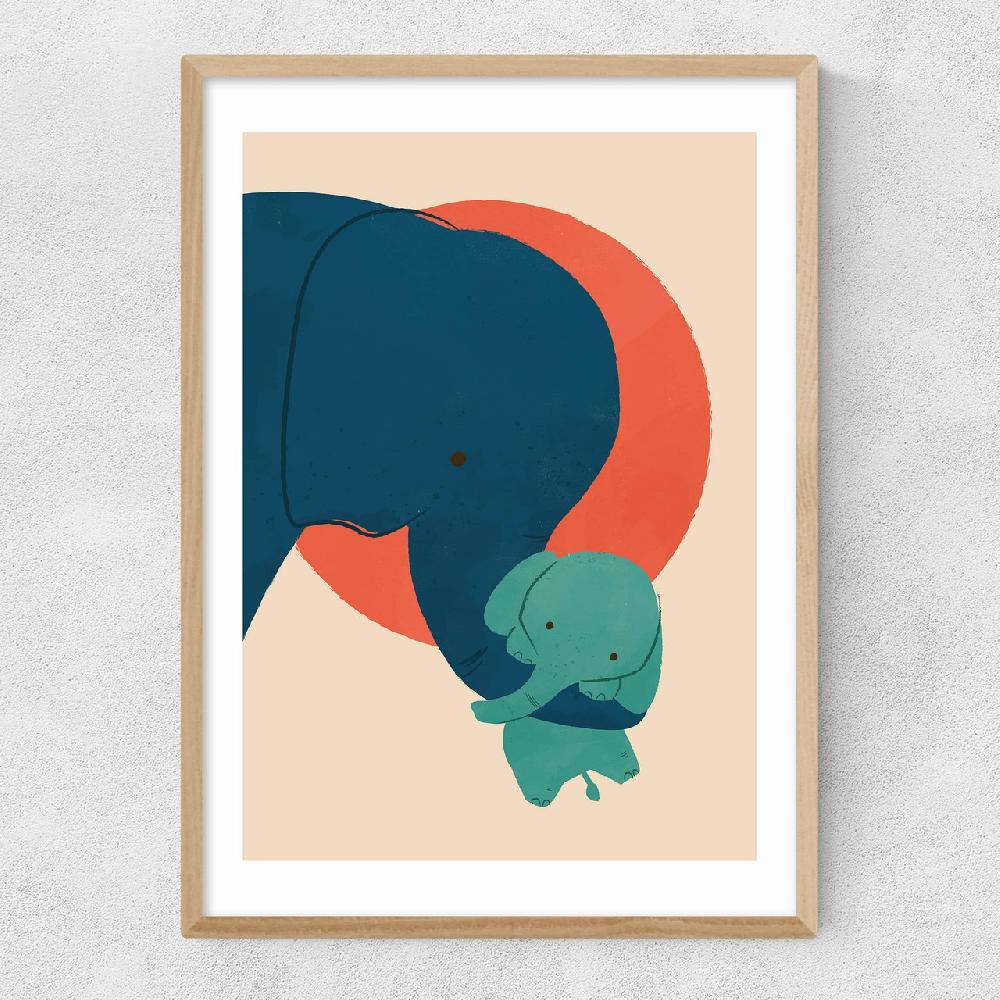 East End Prints Baby Elephant