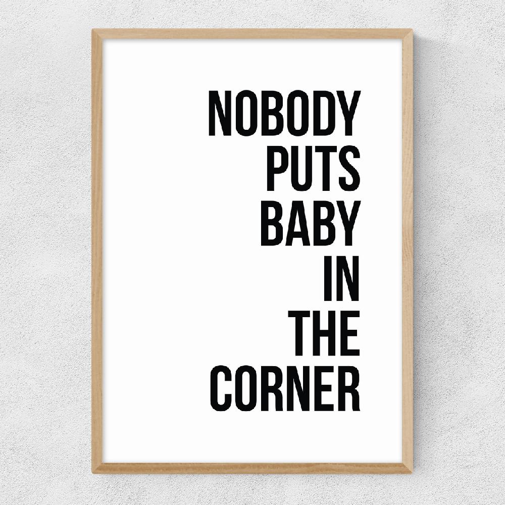 East End Prints Baby In The Corner