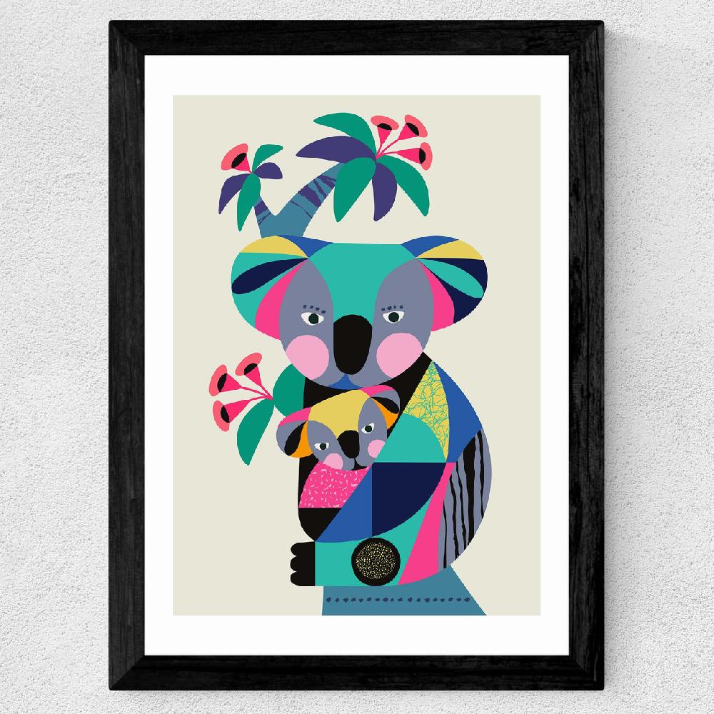 East End Prints Baby Koala With Mom