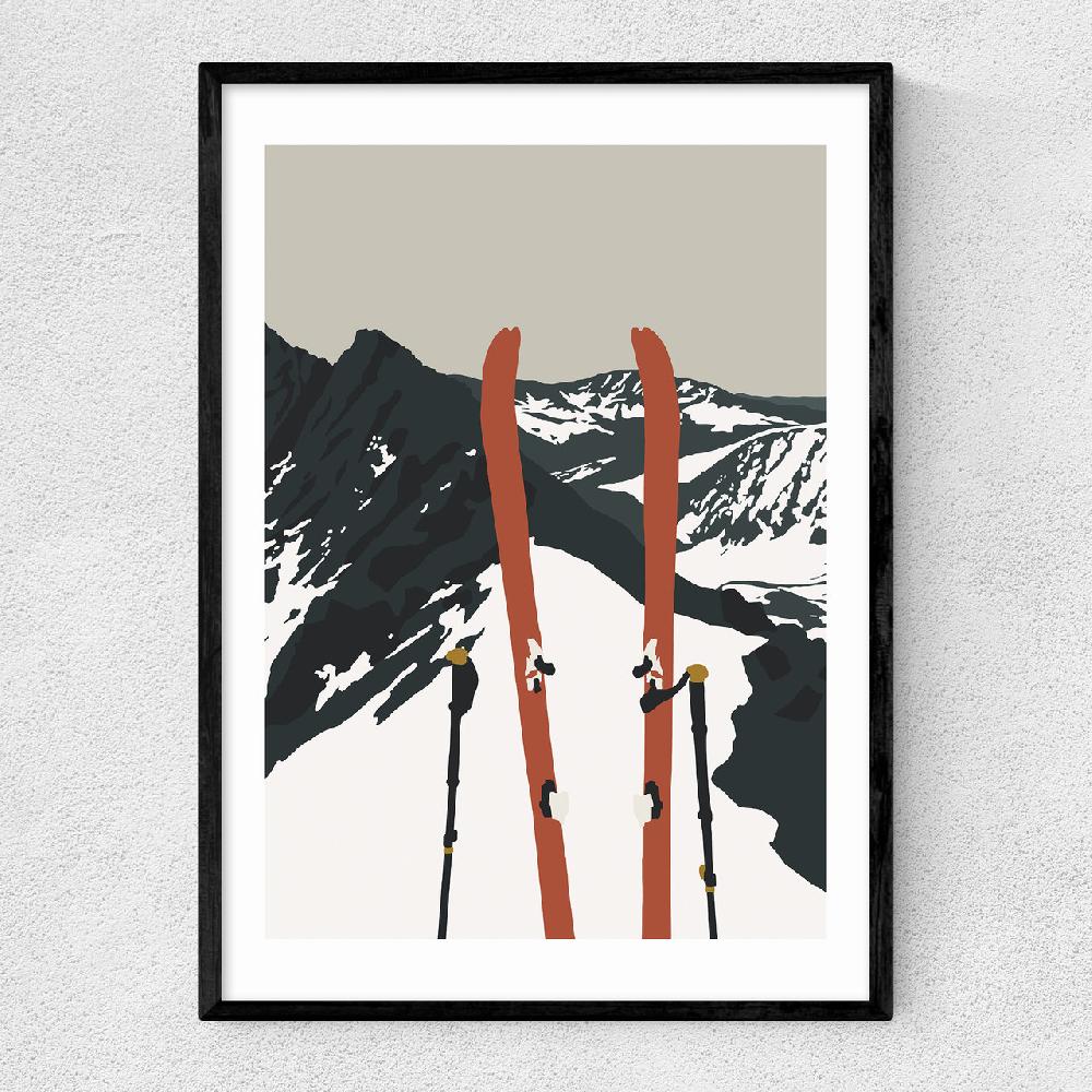 east end prints Backcountry Ski Ridge