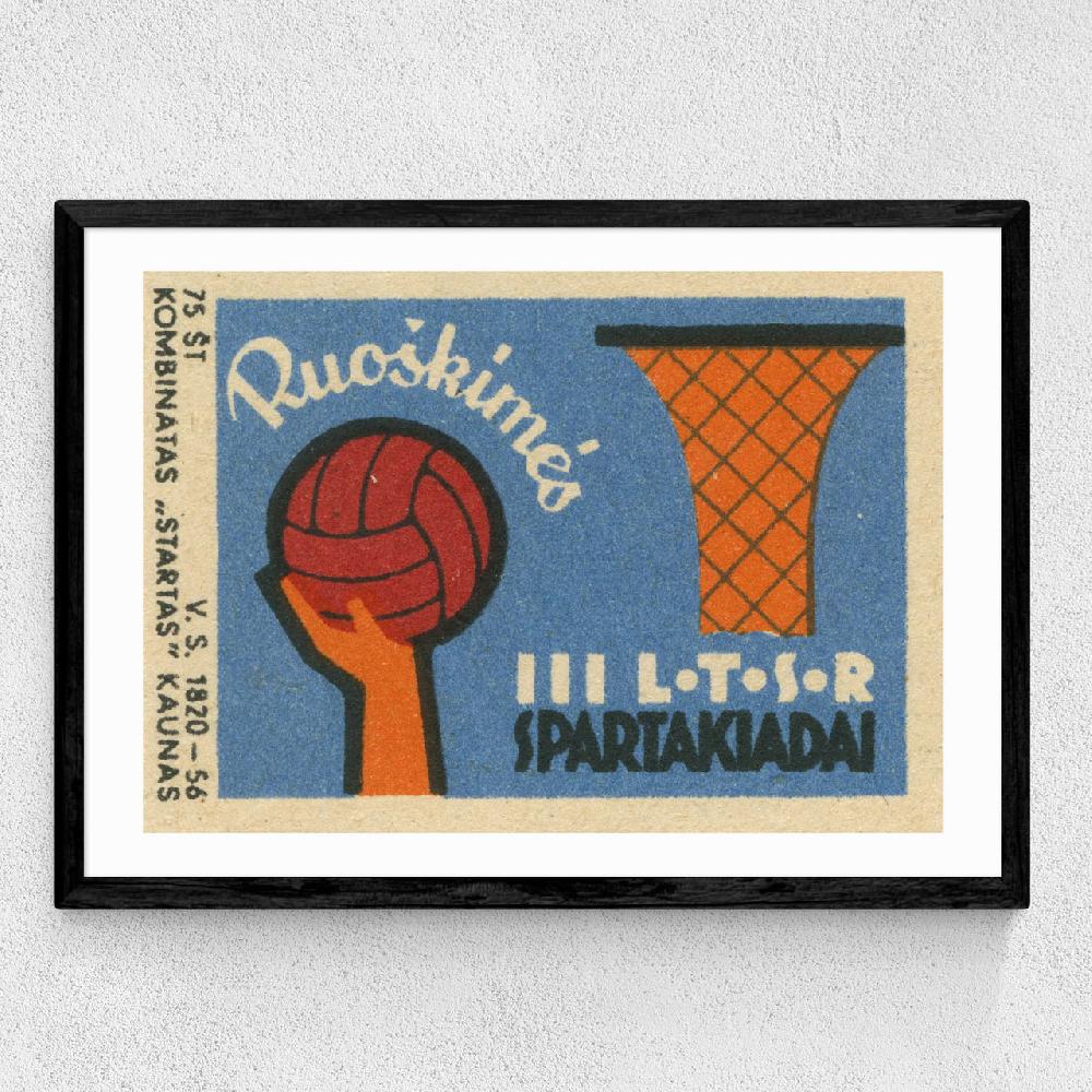 East End Prints Basketball Matchbox