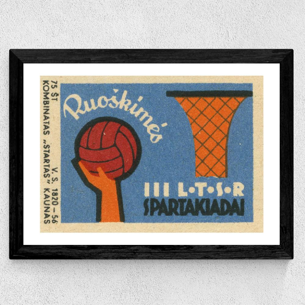 East End Prints Basketball Matchbox