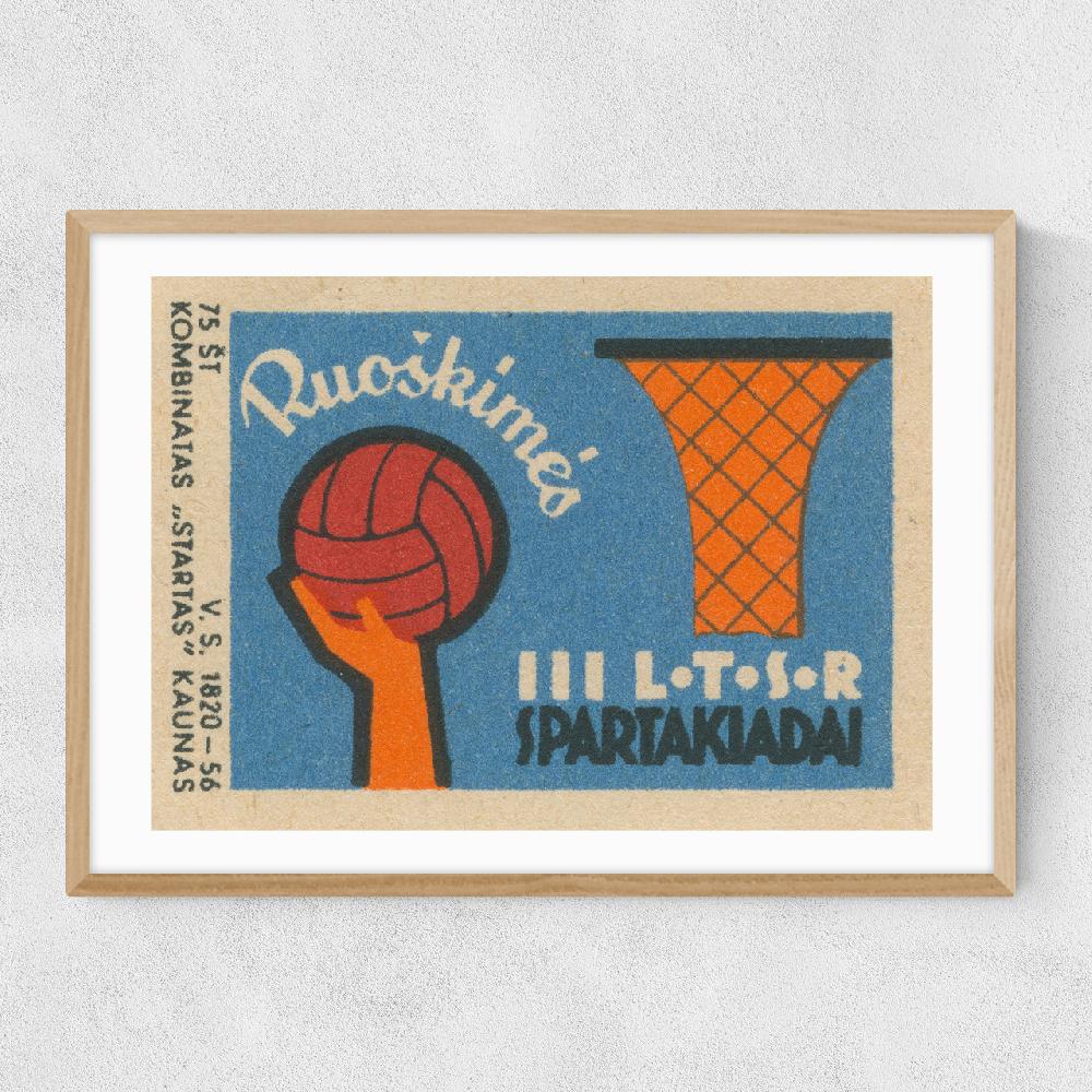 East End Prints Basketball Matchbox
