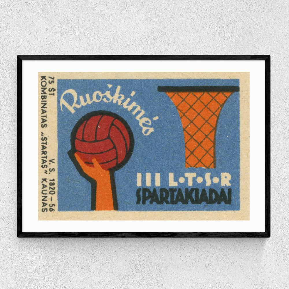 east end prints Basketball Matchbox