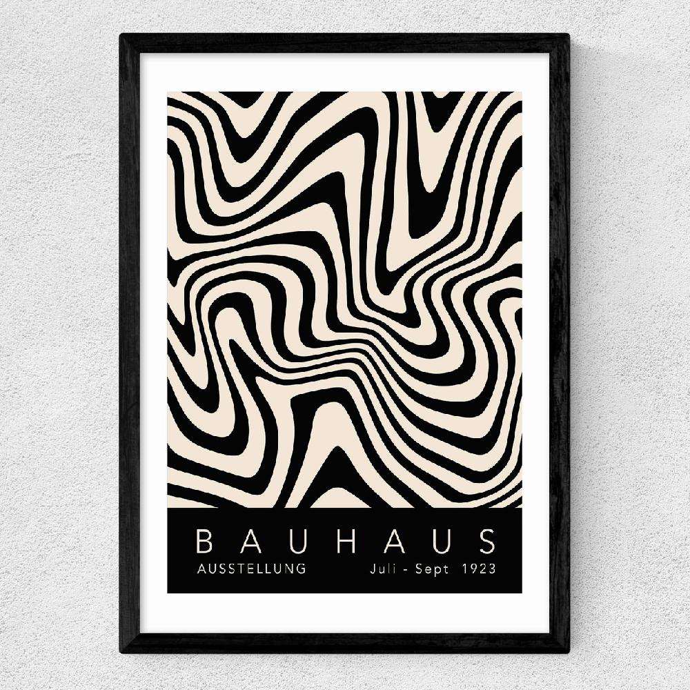 East End Prints Bauhaus Black By Luxe Poster Co