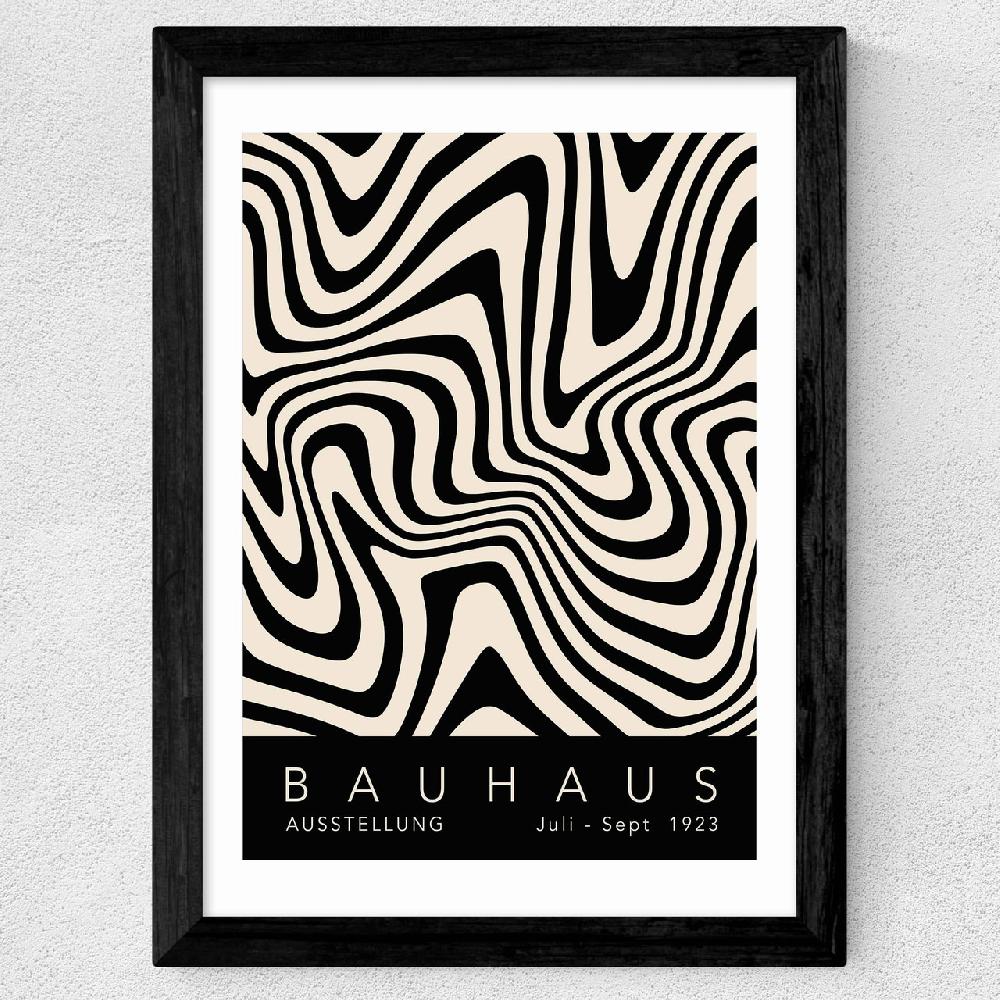 East End Prints Bauhaus Black By Luxe Poster Co