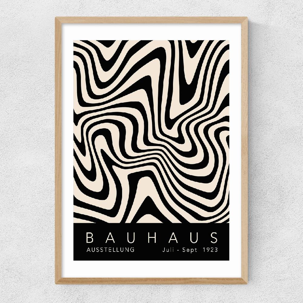 East End Prints Bauhaus Black By Luxe Poster Co