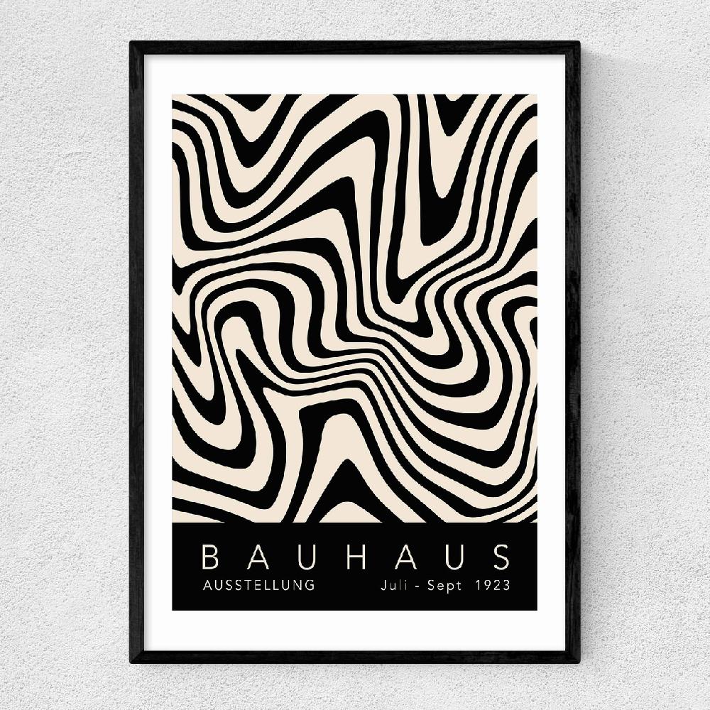 east end prints Bauhaus Black by Luxe Poster Co
