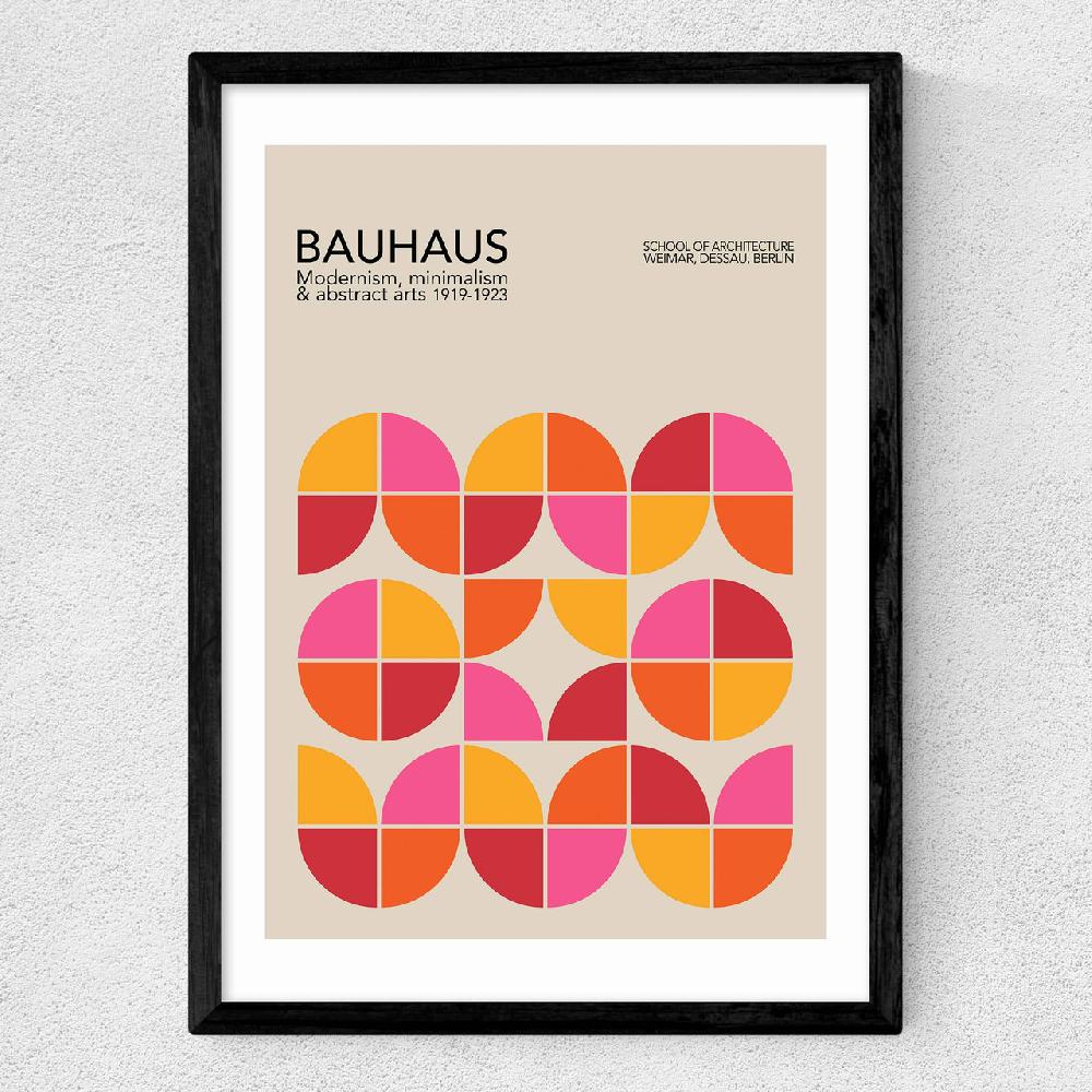 East End Prints Bauhaus Quarter Circles