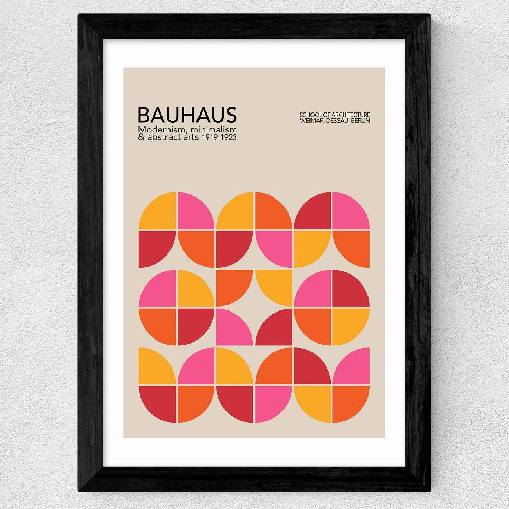 East End Prints Bauhaus Quarter Circles