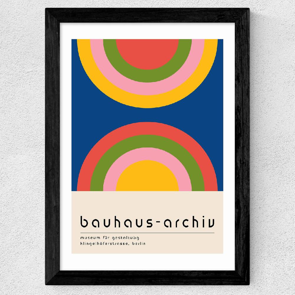 East End Prints Bauhaus Rainbow By Luxe Poster Co