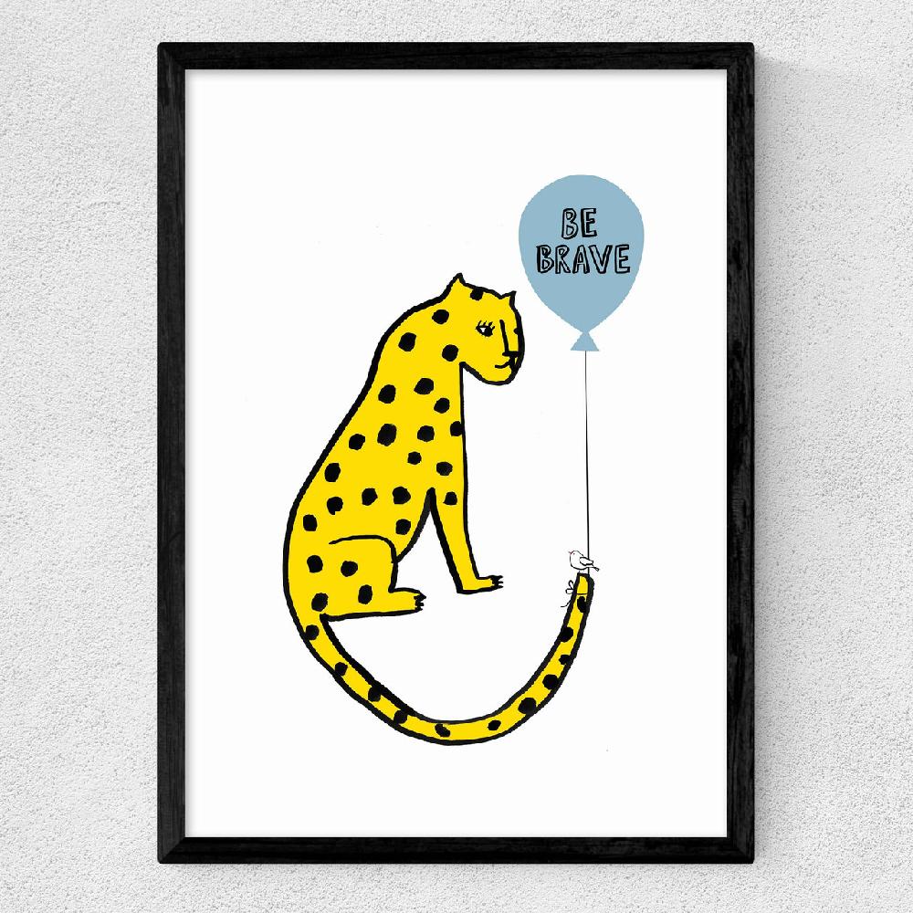 East End Prints Be Brave Leopard