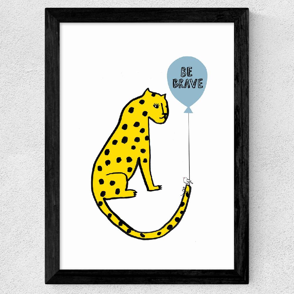 East End Prints Be Brave Leopard