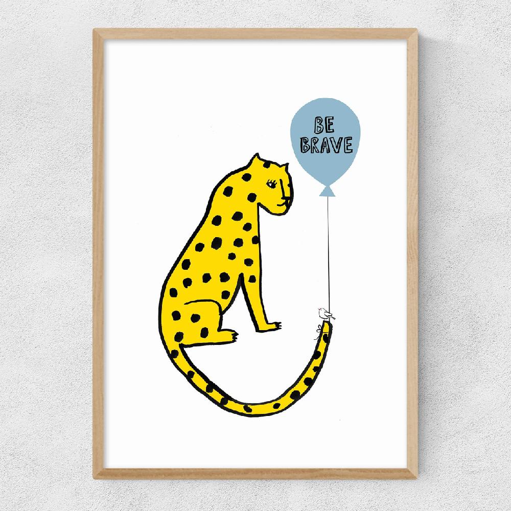 East End Prints Be Brave Leopard