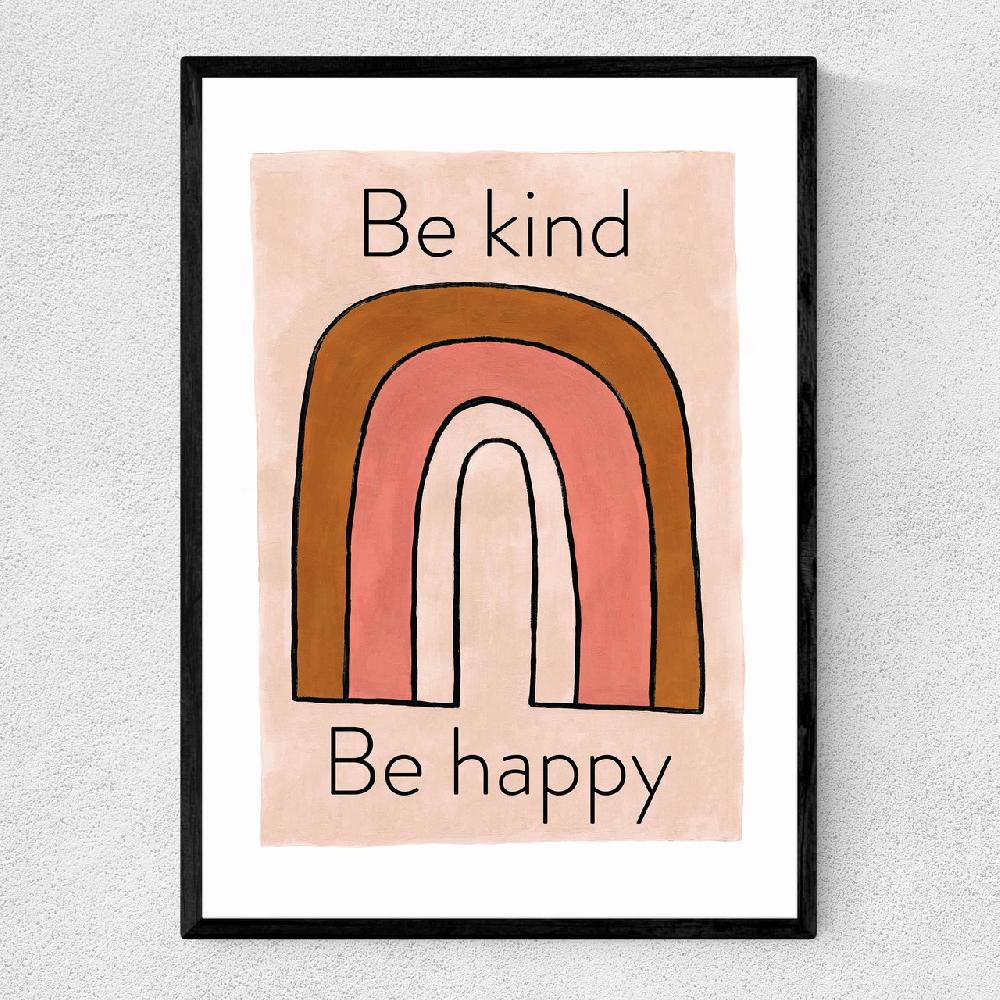 east end prints Be Kind Be Happy