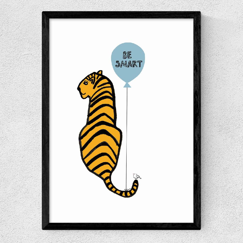East End Prints Be Smart Tiger