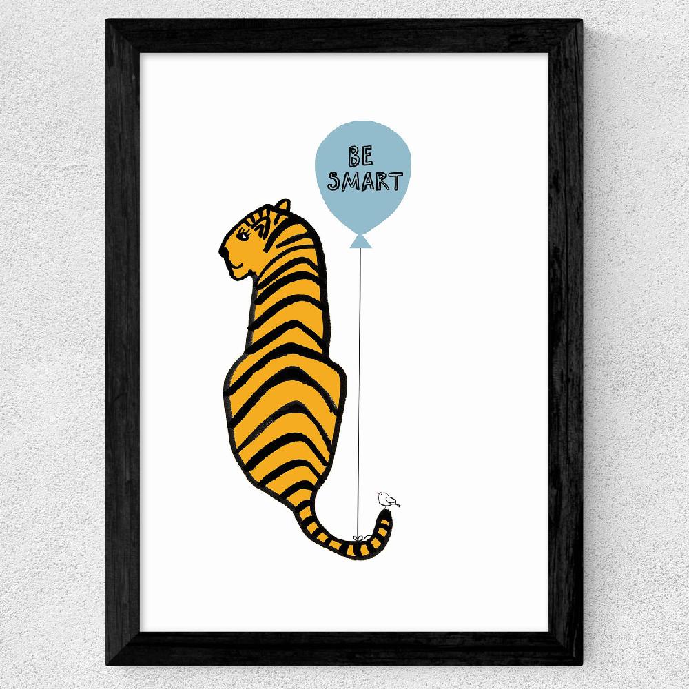 East End Prints Be Smart Tiger